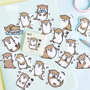 🦦 45pcs Naughty Otter Sticker Pack 🦦