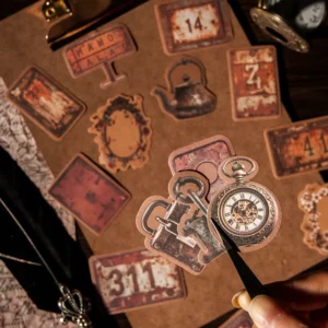 📜 16pcs Rusted Retro Sticker Pack 📜