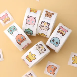 ⚡ 500pcs Pokémon Kawaii Sticker Roll ⚡