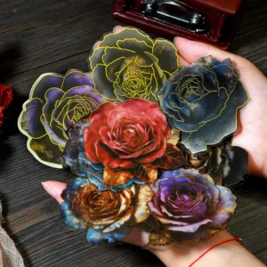 🌷 Vintage Flowers Gold Foil Sticker Pack 🌷